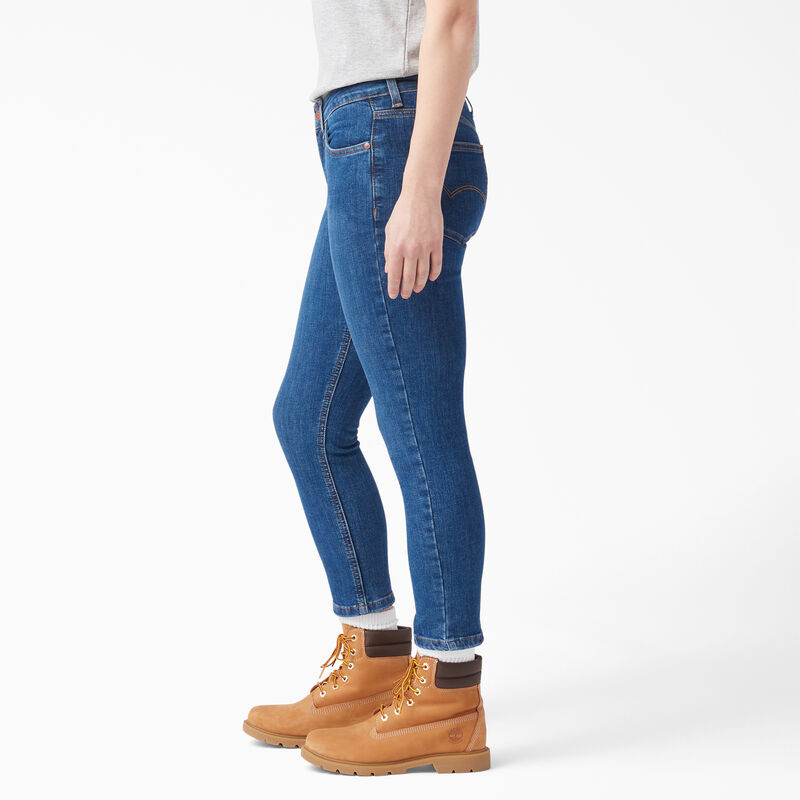 Dickies Perfect Shape Skinny Fit Jean Capri Stonewashed Indigo Blue ID-6iJLBJ43