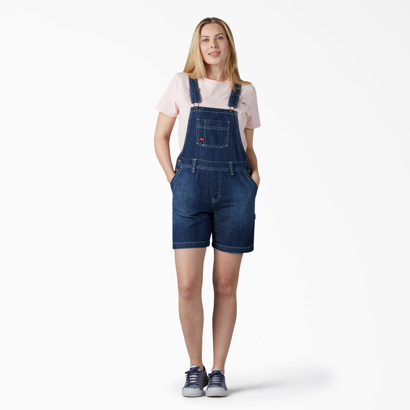 Dickies Relaxed Fit Bib Shortalls, 7" Archive Wash ID-6q3IBmUc