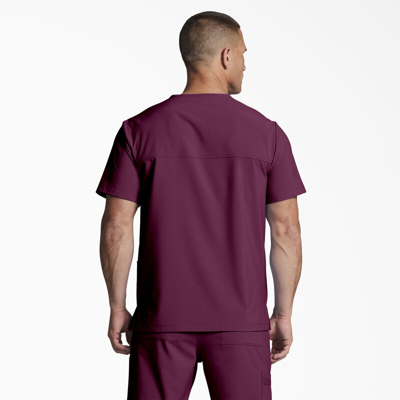 Dickies Unisex EDS Essentials V-Neck Scrub Top Wine ID-6ztUJuIJ