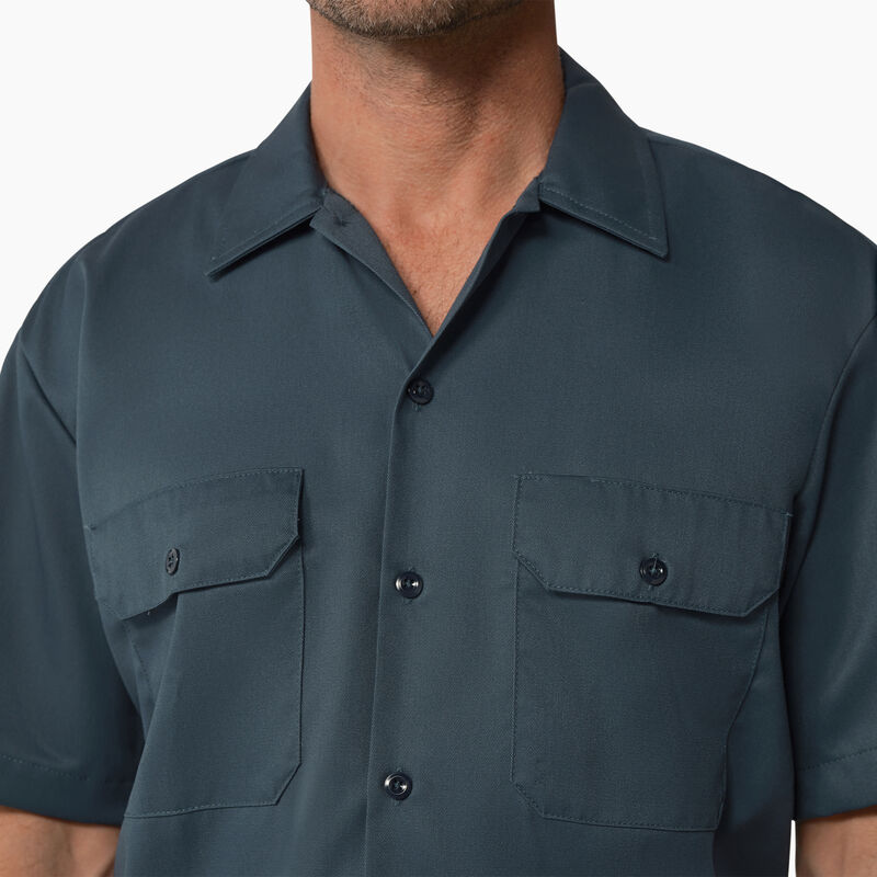 Dickies Short Sleeve Work Shirt Airforce Blue ID-7IVTRRiZ
