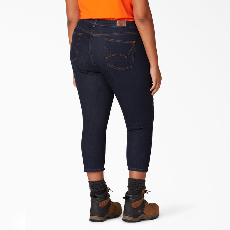 Dickies Plus Perfect Shape Capri Rinsed Indigo Blue ID-7O5XCBYq
