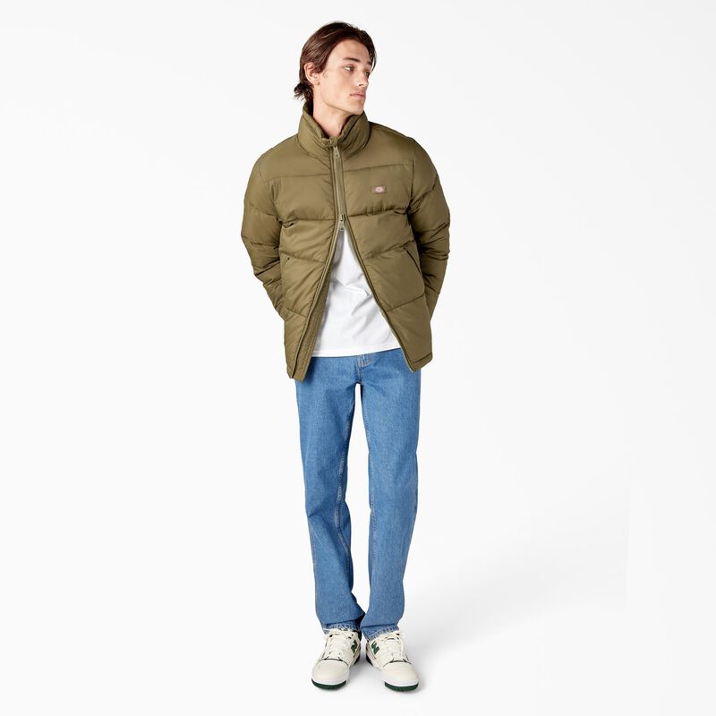 Dickies Waldenburg Puffer Jacket Military Green ID-7OPRDVrt