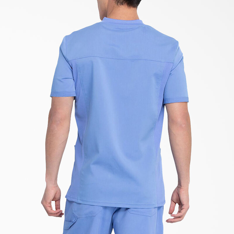 Dickies Men's Balance V-Neck Scrub Top with Patch Pockets Ceil Blue ID-7WTeQzvt