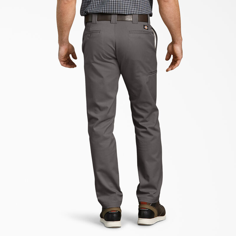 Dickies Slim Fit Tapered Leg Multi-Use Pocket Work Pants Gravel Gray ID-7nhifHtz