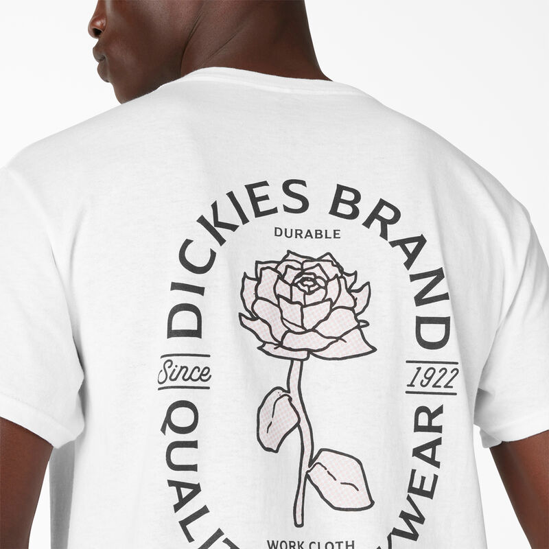 Dickies Rose Workwear Graphic T-Shirt White ID-87P0WexB