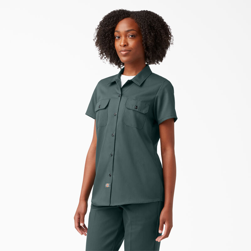 Dickies 574 Original Work Shirt Lincoln Green ID-8AKNi79N
