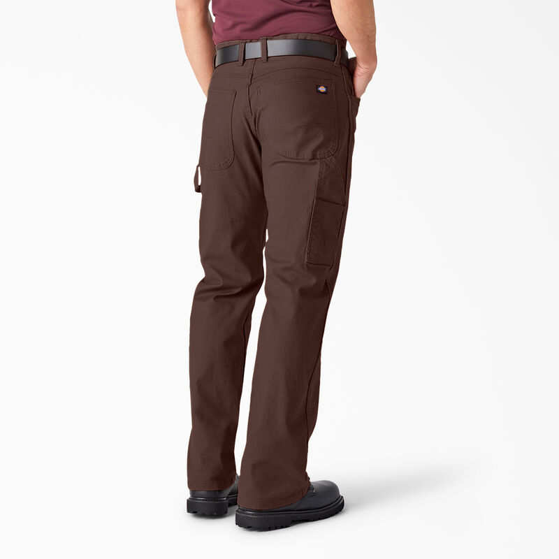 Dickies Relaxed Fit Heavyweight Duck Carpenter Pants Rinsed Chocolate Brown ID-8LUD5xAA