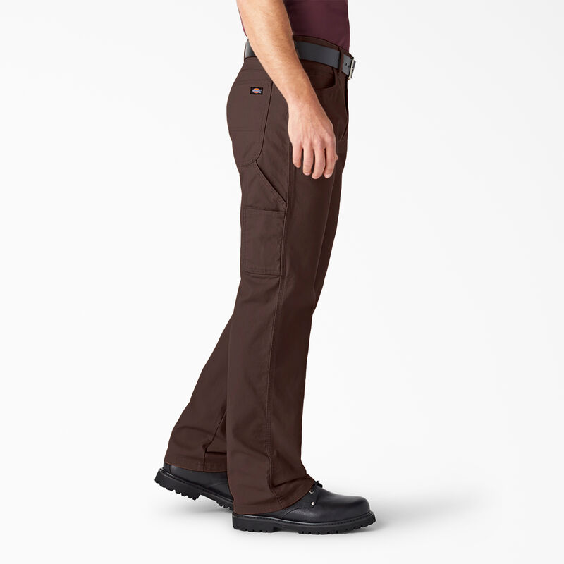 Dickies Relaxed Fit Heavyweight Duck Carpenter Pants Rinsed Chocolate Brown ID-8LUD5xAA