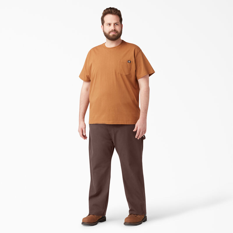 Dickies Relaxed Fit Heavyweight Duck Carpenter Pants Rinsed Chocolate Brown ID-8LUD5xAA