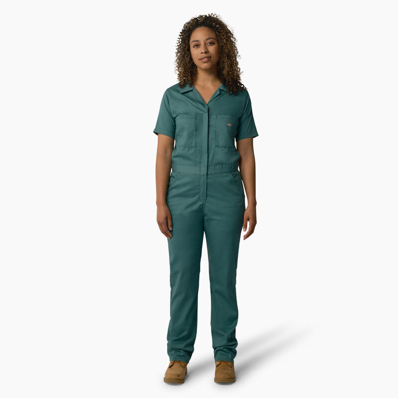 Dickies FLEX Cooling Short Sleeve Coveralls Lincoln Green ID-8WRAJg2O