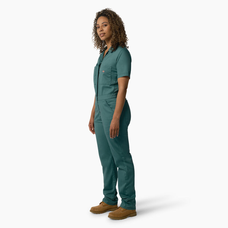 Dickies FLEX Cooling Short Sleeve Coveralls Lincoln Green ID-8WRAJg2O
