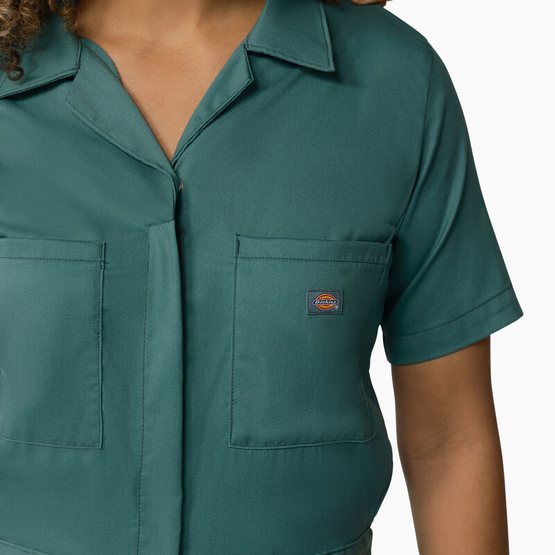 Dickies FLEX Cooling Short Sleeve Coveralls Lincoln Green ID-8WRAJg2O