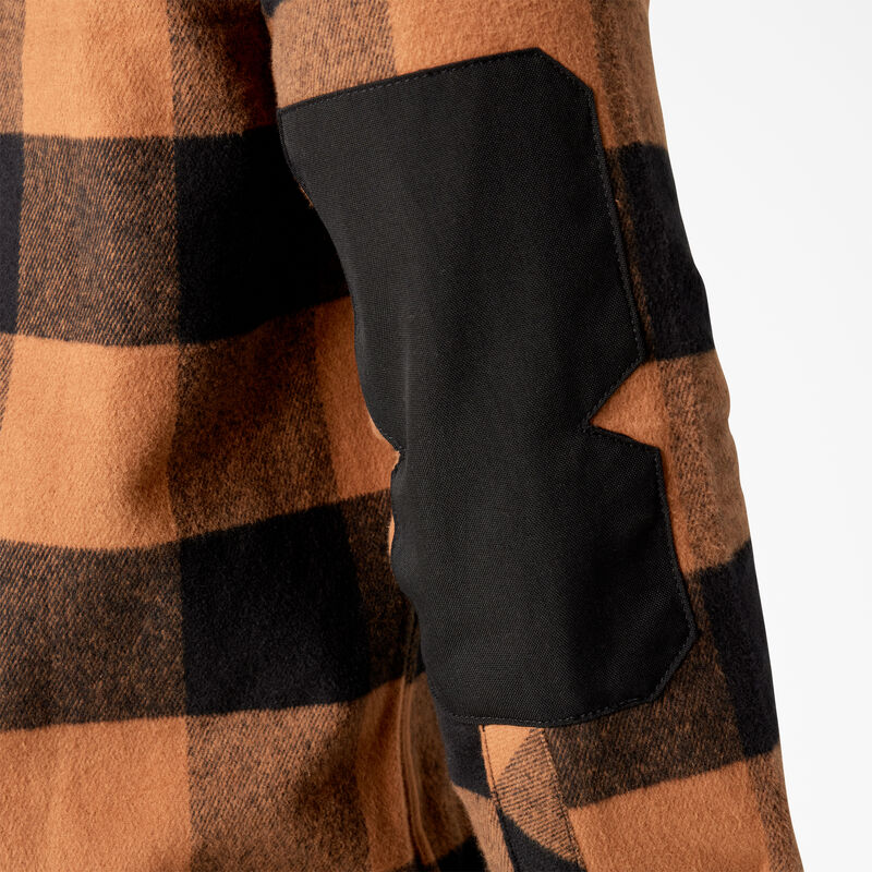 Dickies Heavyweight Brawny Flannel Shirt Brown Duck/Black Buffalo Plaid ID-8XequLLj