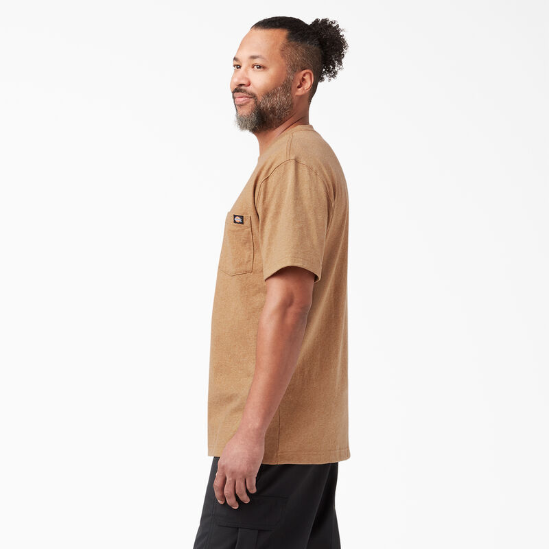 Dickies Heavyweight Heathered Short Sleeve Pocket T-Shirt Brown Duck Heather ID-8bT4NfBo