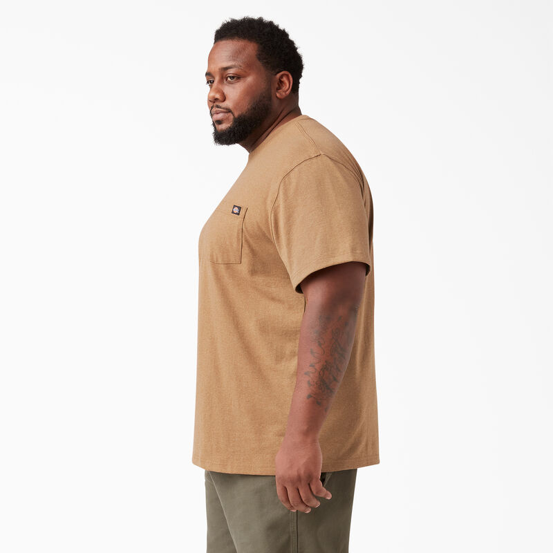 Dickies Heavyweight Heathered Short Sleeve Pocket T-Shirt Brown Duck Heather ID-8bT4NfBo
