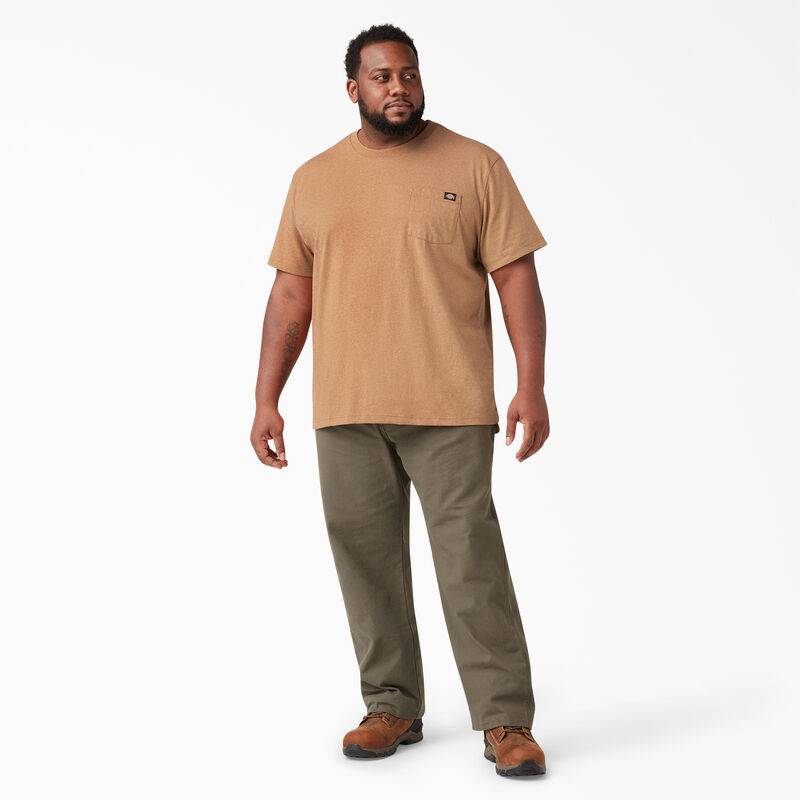 Dickies Heavyweight Heathered Short Sleeve Pocket T-Shirt Brown Duck Heather ID-8bT4NfBo