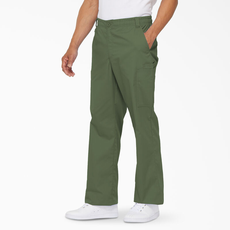 Dickies Men's EDS Signature Cargo Scrub Pants Olive Green ID-8bw8qFZl
