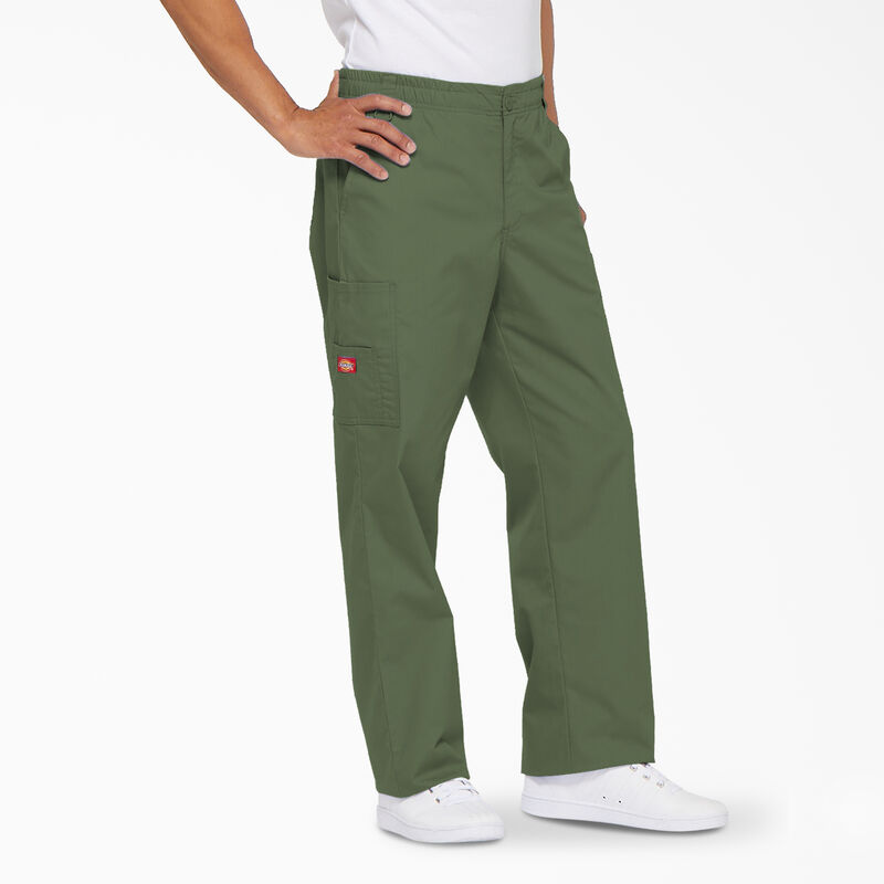 Dickies Men's EDS Signature Cargo Scrub Pants Olive Green ID-8bw8qFZl