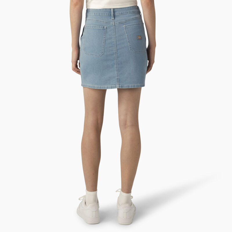 Dickies Denim Carpenter Skirt Stonewashed Light Denim ID-8cfYertp