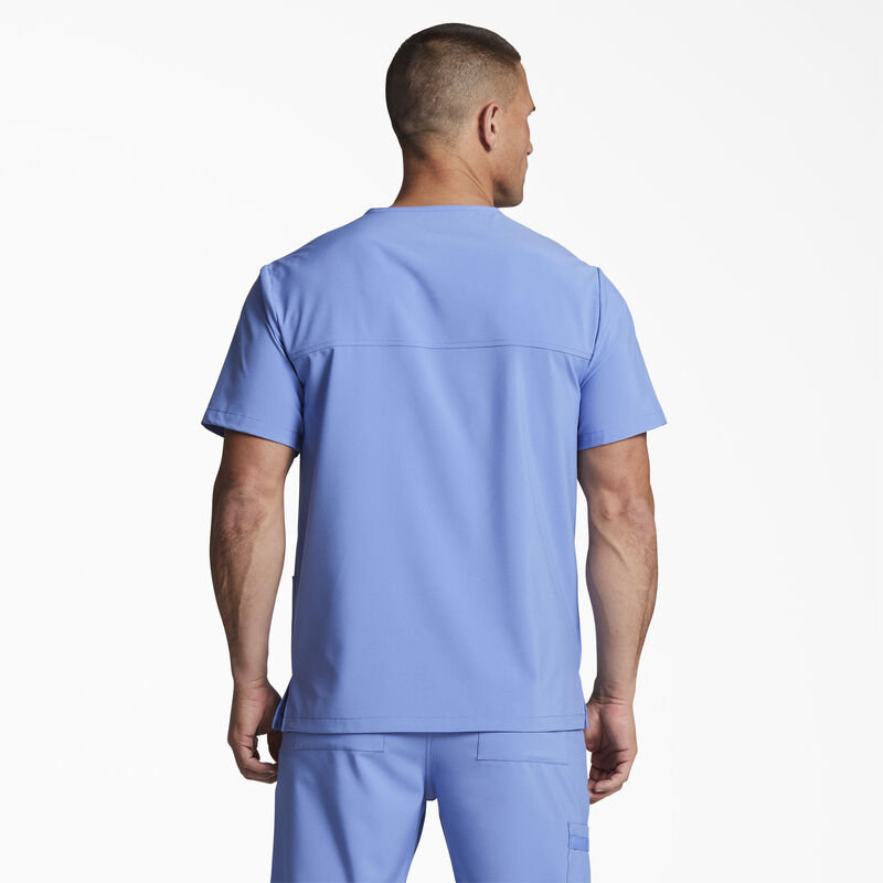 Dickies Unisex EDS Essentials V-Neck Scrub Top Ceil Blue ID-8hPN4krw