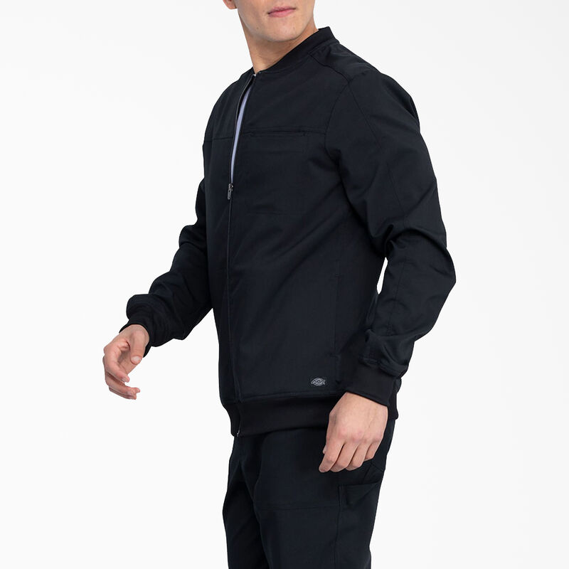 Dickies Men's Balance Zip Front Scrub Jacket Black ID-8jZx9NQI