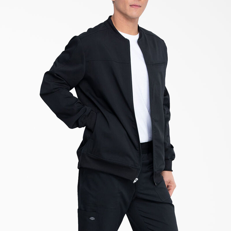 Dickies Men's Balance Zip Front Scrub Jacket Black ID-8jZx9NQI