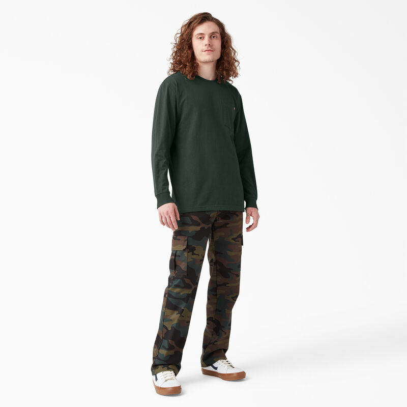 Dickies Heavyweight Long Sleeve Pocket T-Shirt Hunter Green ID-8l9z1wCJ