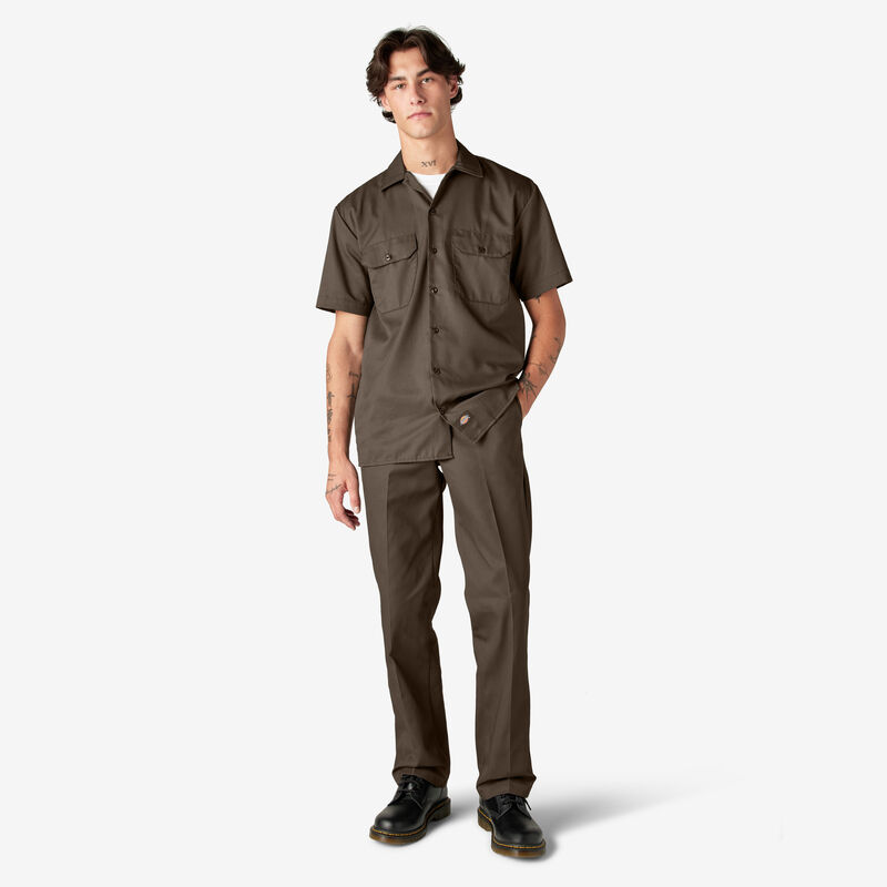 Dickies Short Sleeve Work Shirt Mushroom ID-8otEA8vQ