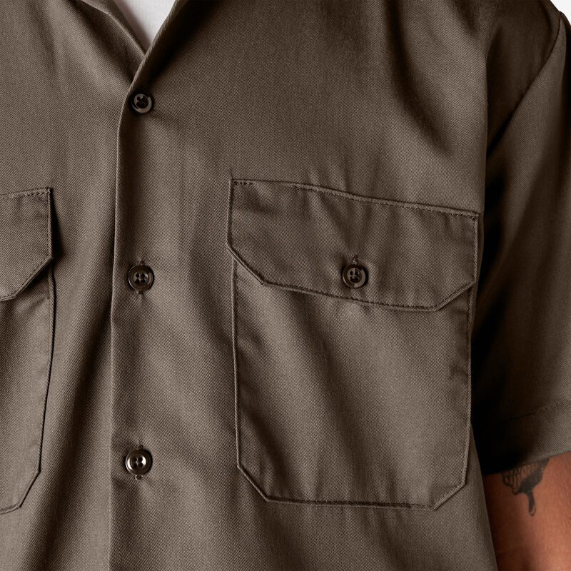 Dickies Short Sleeve Work Shirt Mushroom ID-8otEA8vQ