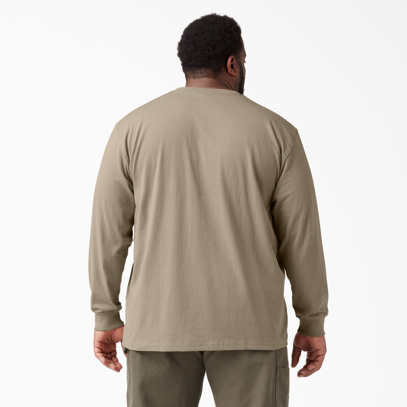 Dickies Heavyweight Long Sleeve Henley T-Shirt Desert Sand ID-8r9JWnE8