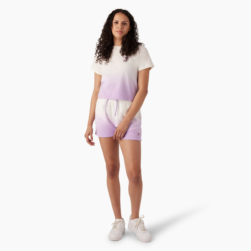 Dickies Ombre Cropped T-Shirt Cloud/Purple Rose Dip Dye ID-8xo83h04