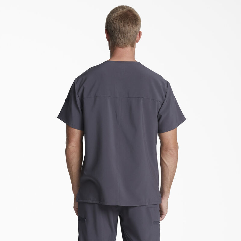 Dickies Men's EDS Essentials V-Neck Scrub Top Pewter Gray ID-8yIxrm0L