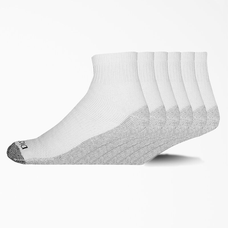 Dickies Dri-Tech Quarter Socks, Size 12-15, 6-Pack White ID-8zmmh8y8