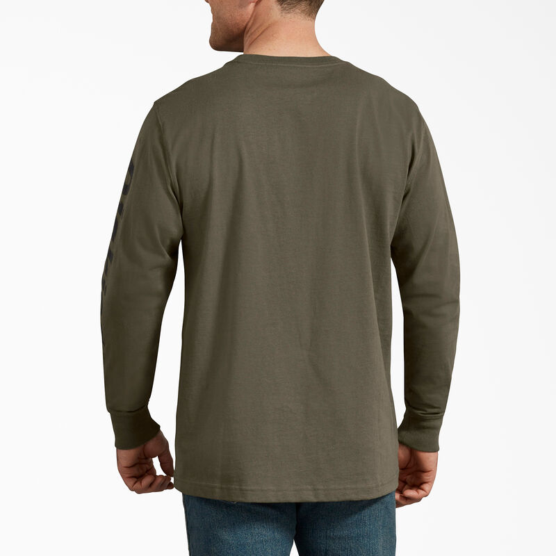 Dickies Long-Sleeve Graphic T-Shirt Military Green ID-92a48zqa