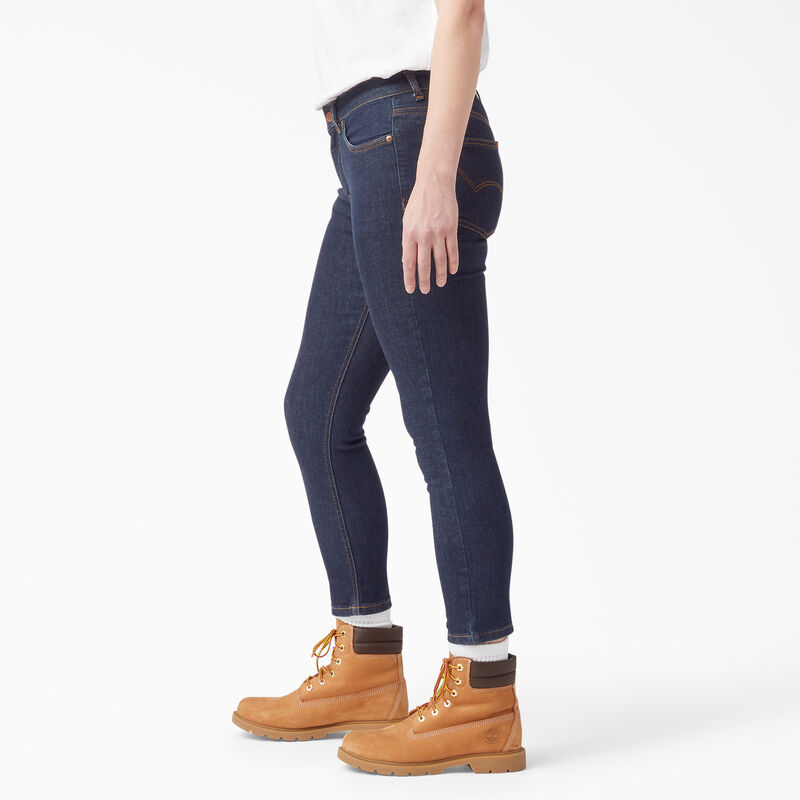 Dickies Perfect Shape Skinny Fit Jean Capri Rinsed Indigo Blue ID-93sE1yD4