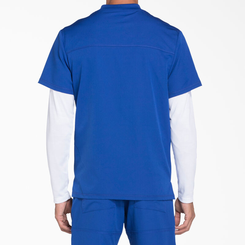 Dickies Men's Dynamix V-Neck Scrub Top Galaxy Blue ID-98Sof4XP