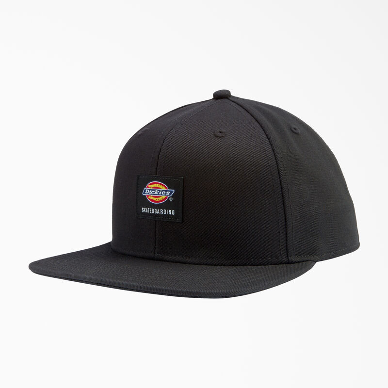 Dickies Skateboarding Flat Bill Cap Black ID-9NVHcudc