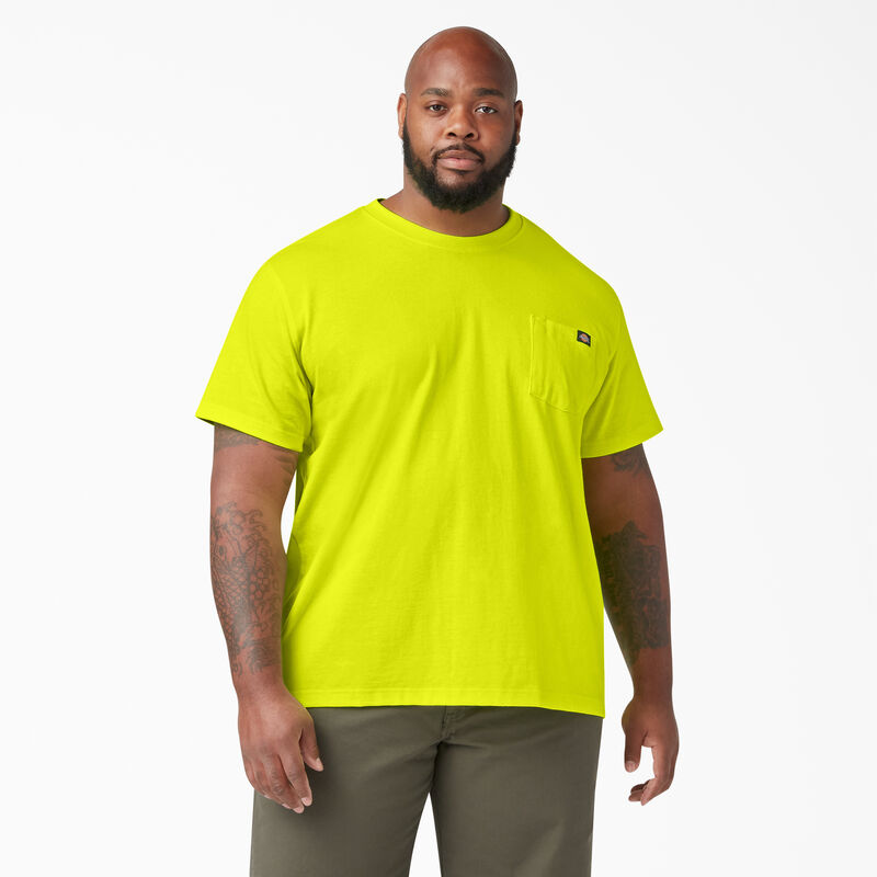 Dickies Heavyweight Neon Short Sleeve Pocket T-Shirt Bright Yellow ID-9PVyzRfw