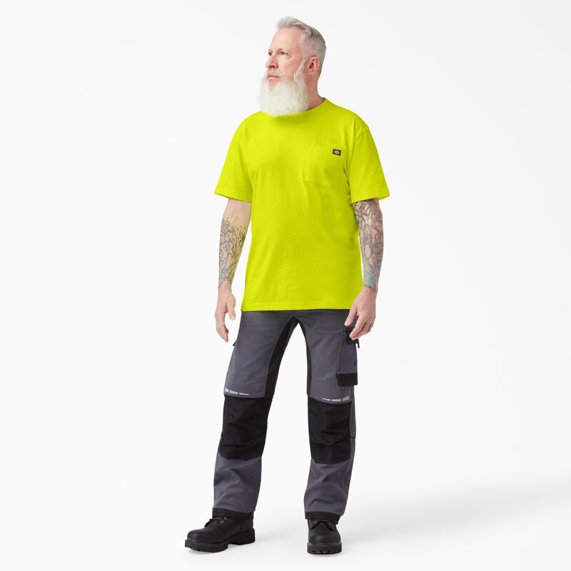 Dickies Heavyweight Neon Short Sleeve Pocket T-Shirt Bright Yellow ID-9PVyzRfw