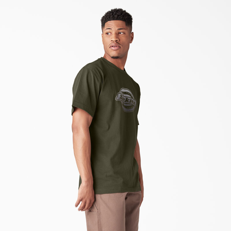 Dickies Short Sleeve Logo Graphic T-Shirt Moss Green ID-9d1bYWkp