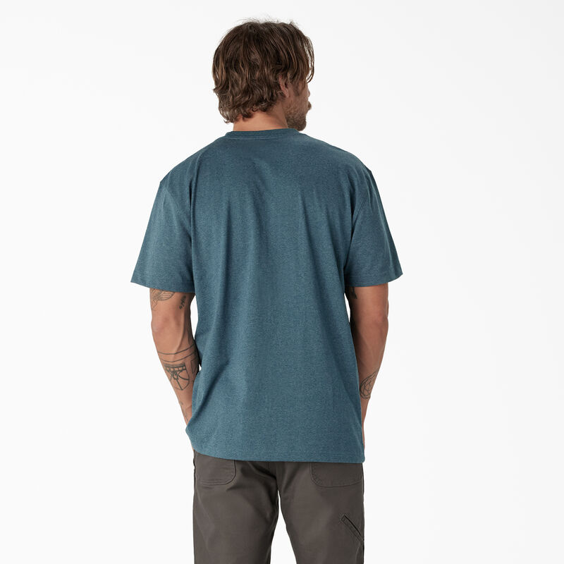 Dickies Short Sleeve Heavyweight Logo T-Shirt Baltic Blue ID-9jN70Bxh