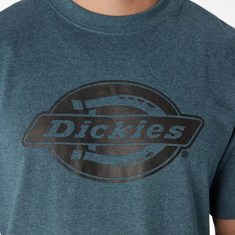 Dickies Short Sleeve Heavyweight Logo T-Shirt Baltic Blue ID-9jN70Bxh