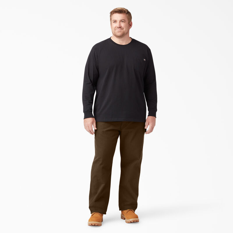 Dickies Relaxed Fit Heavyweight Duck Carpenter Pants Rinsed Timber Brown ID-9ojPefbD