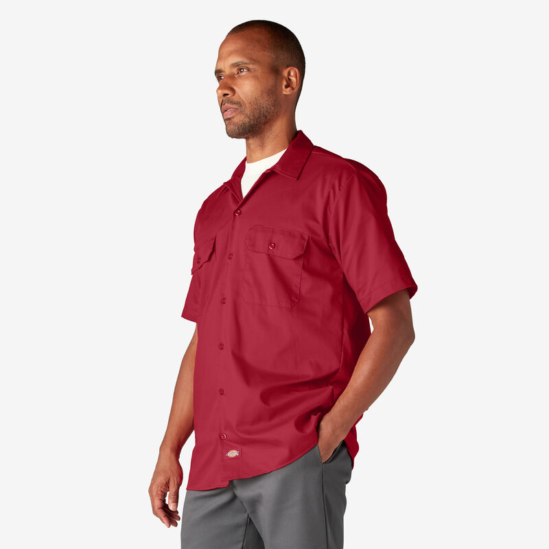 Dickies Short Sleeve Work Shirt English Red ID-9z55WEJU