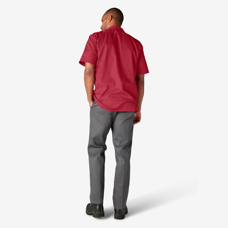 Dickies Short Sleeve Work Shirt English Red ID-9z55WEJU