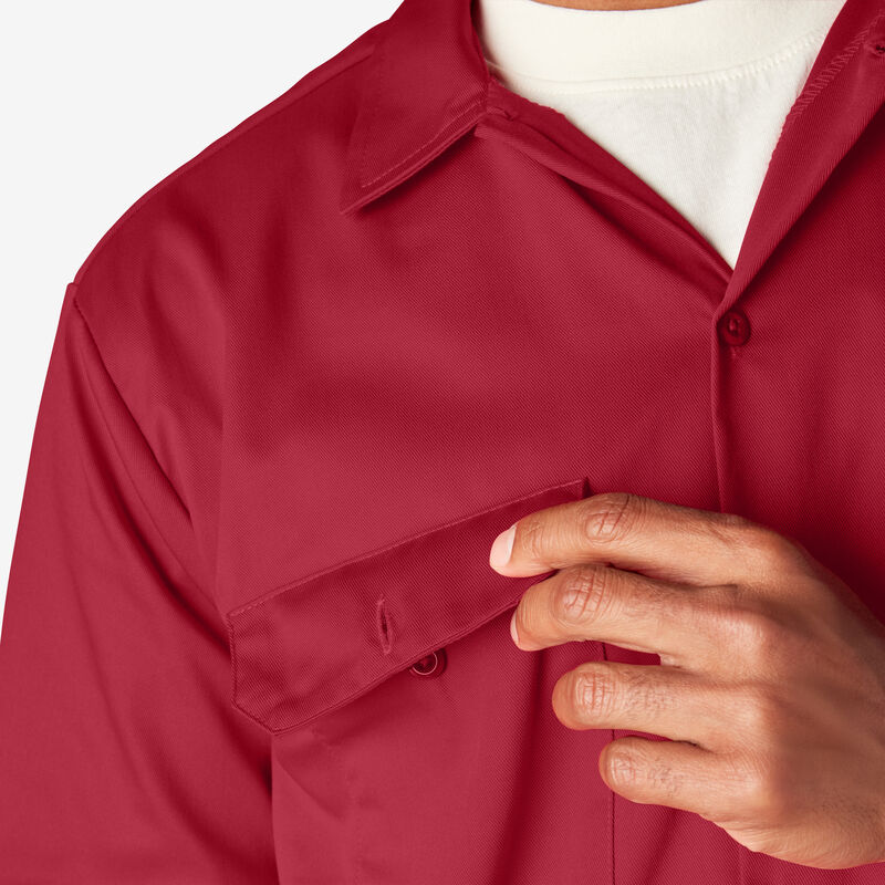 Dickies Short Sleeve Work Shirt English Red ID-9z55WEJU