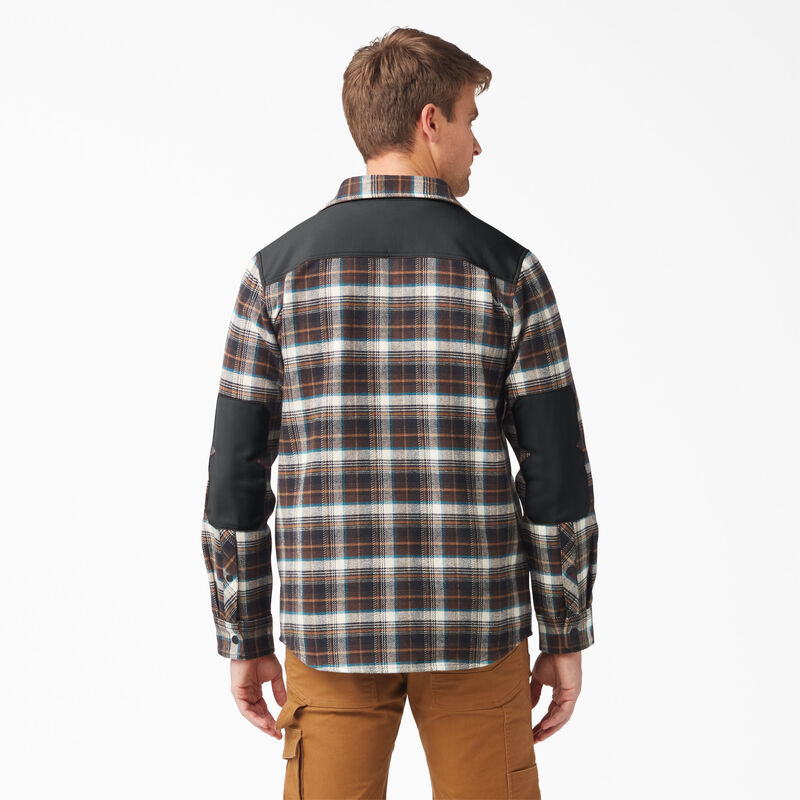 Dickies Heavyweight Brawny Flannel Shirt Chocolate Brown Plaid ID-A330RnuC