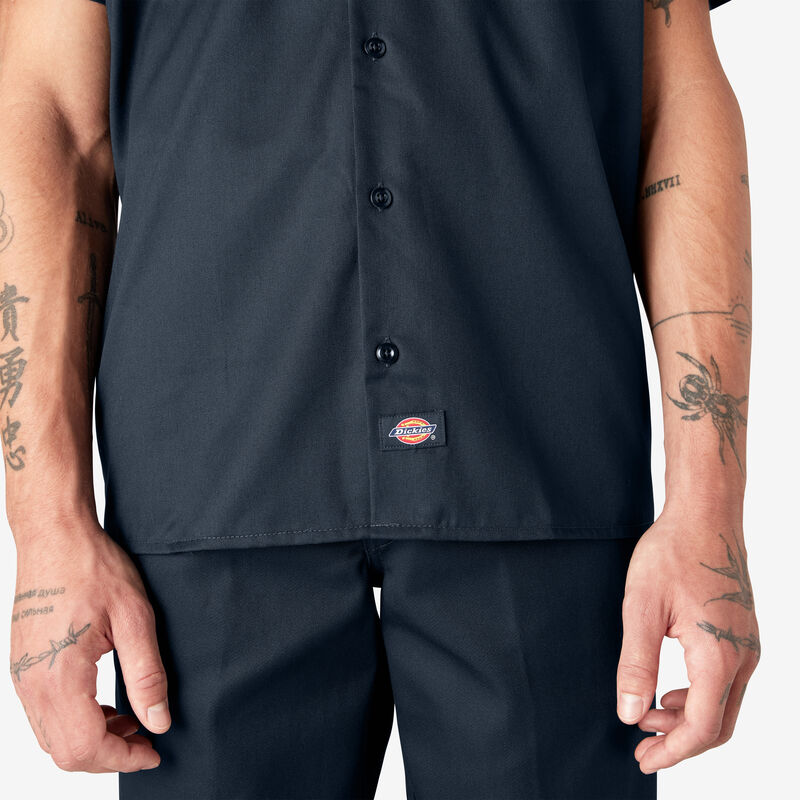 Dickies Short Sleeve Work Shirt Dark Navy ID-A8RfZoMt