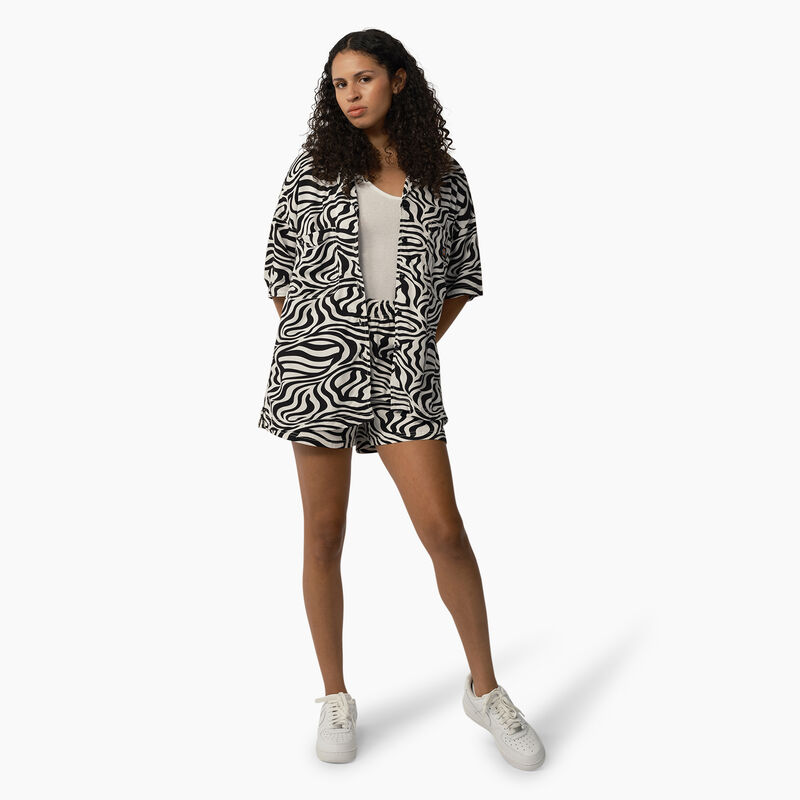 Dickies Zebra Print Work Shirt Black/White ID-ALpT7uAv