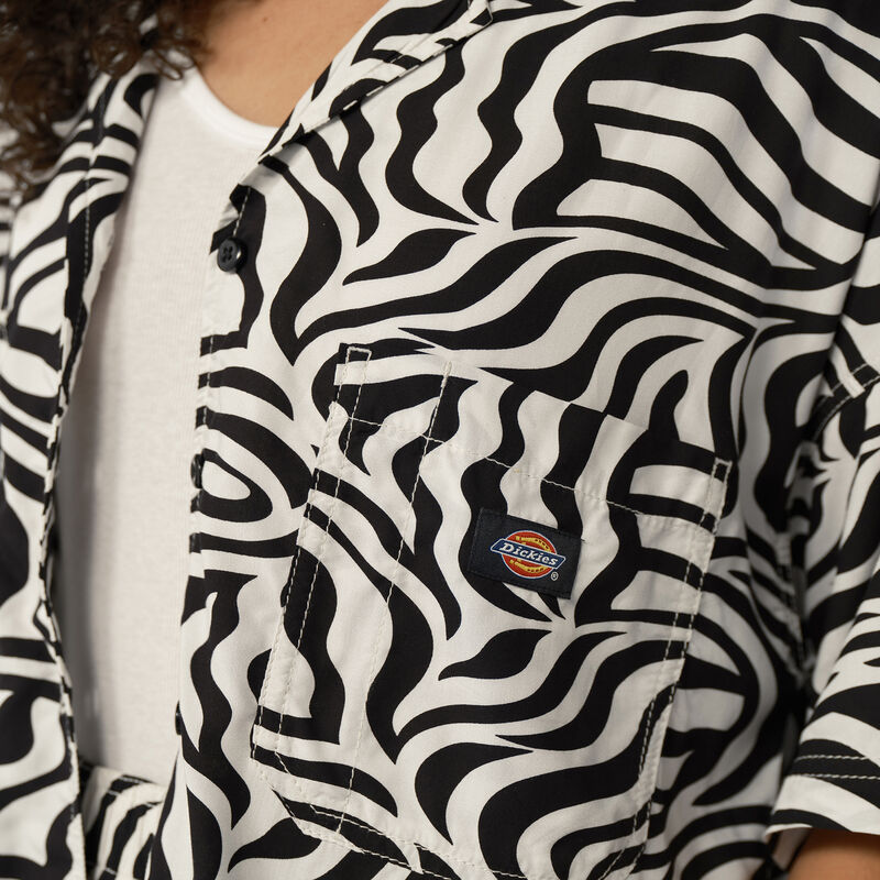 Dickies Zebra Print Work Shirt Black/White ID-ALpT7uAv
